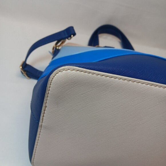 Karla Hanson Dome Shaped Grace Women's Satchel Bag Blutone - Picture 9 of 14